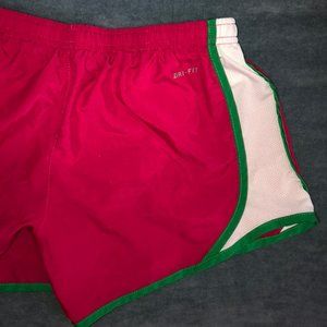Hot Pink and Green Nike Shorts